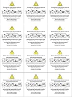 WangsLICHT 480 Stk Deutsche Sicherheitshinweise Aufkleber Warnhinweise Etiketten für Kerzen DIY Kerzenherstellung entspricht Norm DIN EN 15494 (480 Stück)