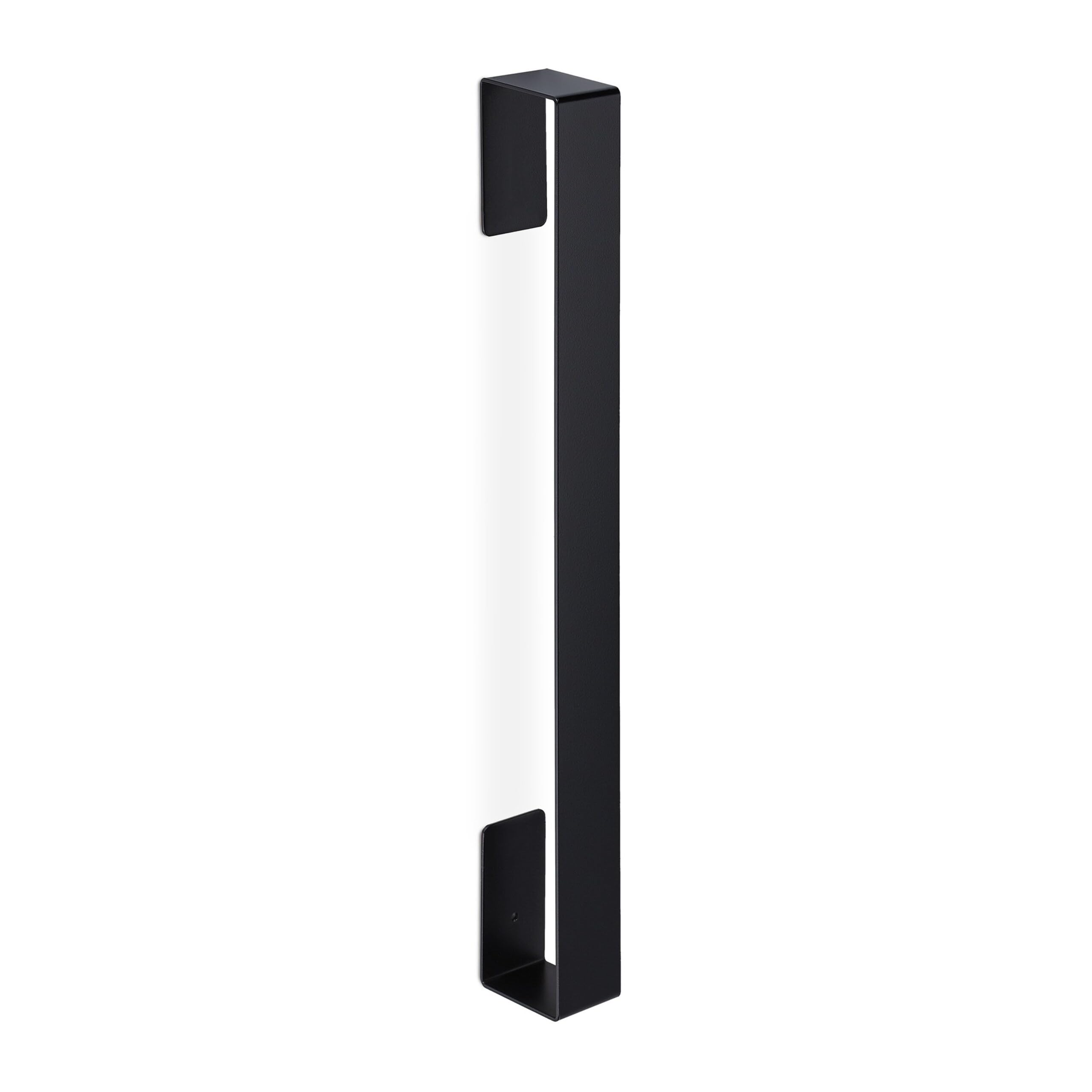 Set 2 Toalleros Adhesivos, Colgador Toalla Pared, Portatoalla Acero INOX. Baño, 45x4x6cm, sin Clavo ni Taladro, Negro