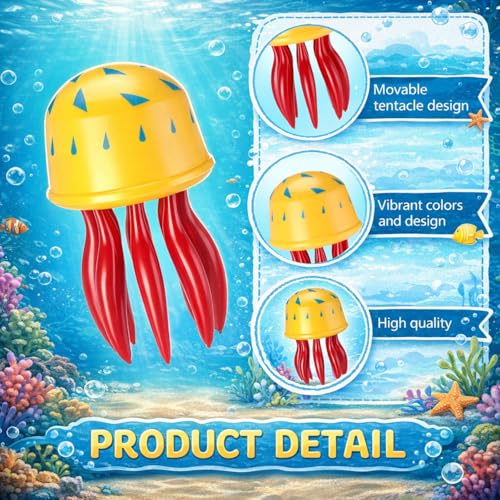 Image of Weewooday 20 Pcs Artificial Moving Fishes,Tropical Fish and Octopus