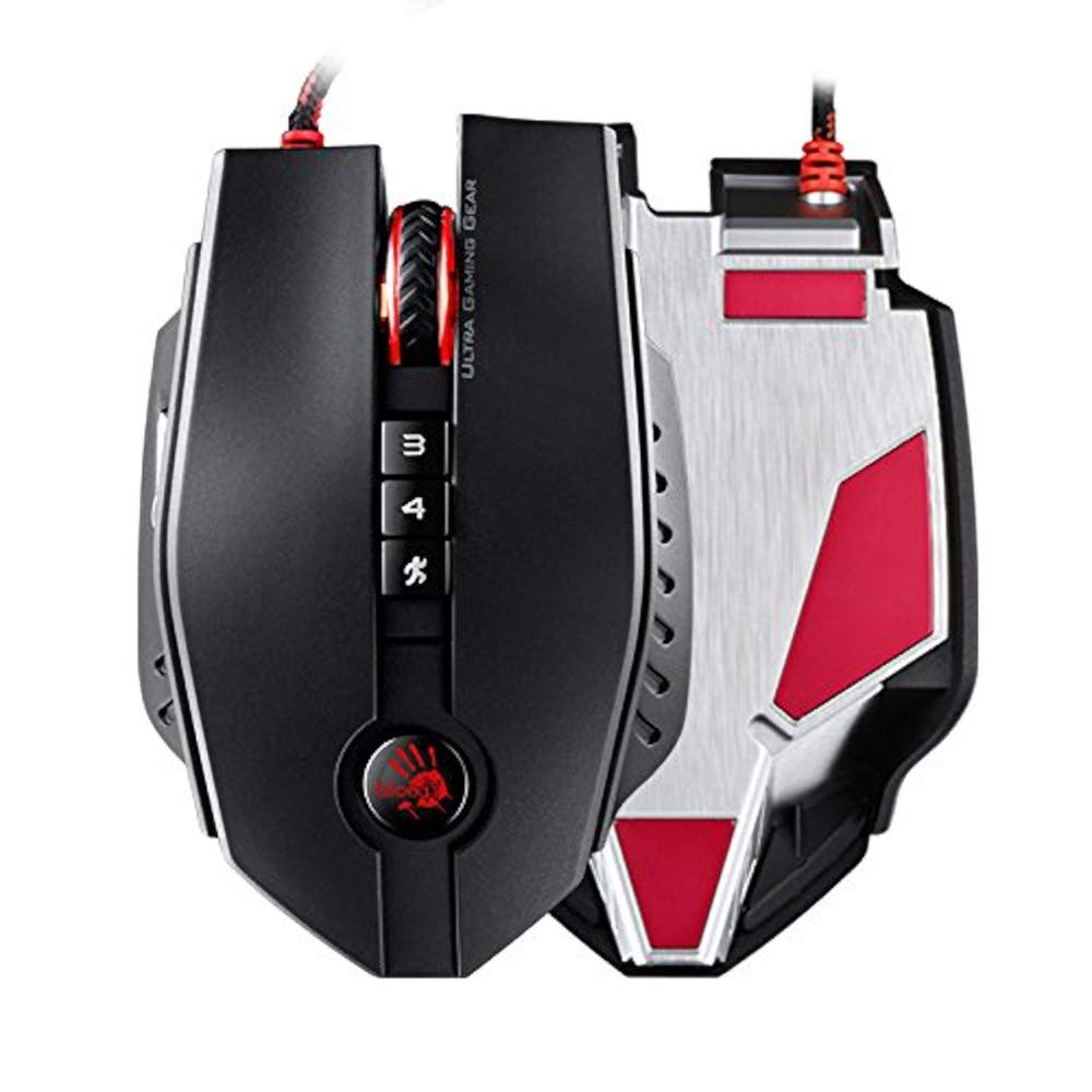 Bloody ZL50A Siyah 8200Dpi, Infrared Switch ,Metal Ayak, Ultra Core 3&4 Aktif, Çözünürlük Ayarlı, Optik Gaming (Oyuncu) Mouse