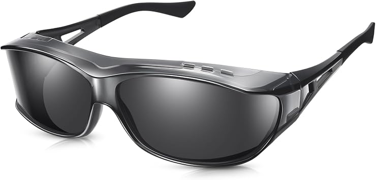 Polarized Sunglasses Wear Over Glasses Fitover Glasses for Men Sports Driving&Fishing UV400 Protection