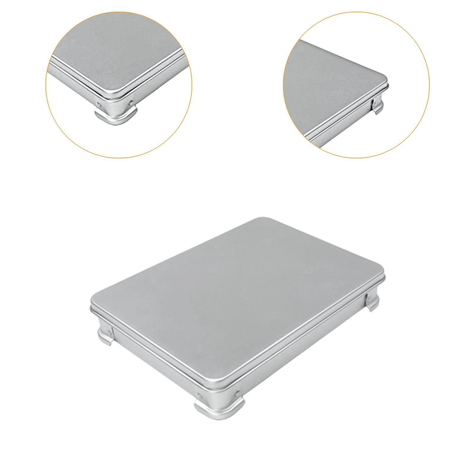 Frigo Scatola Dumpling Contenitore Conservazione Alluminio Compatto con Coperchio Congelatore Multifunzionale Resistente Adatto per Stoccaggio