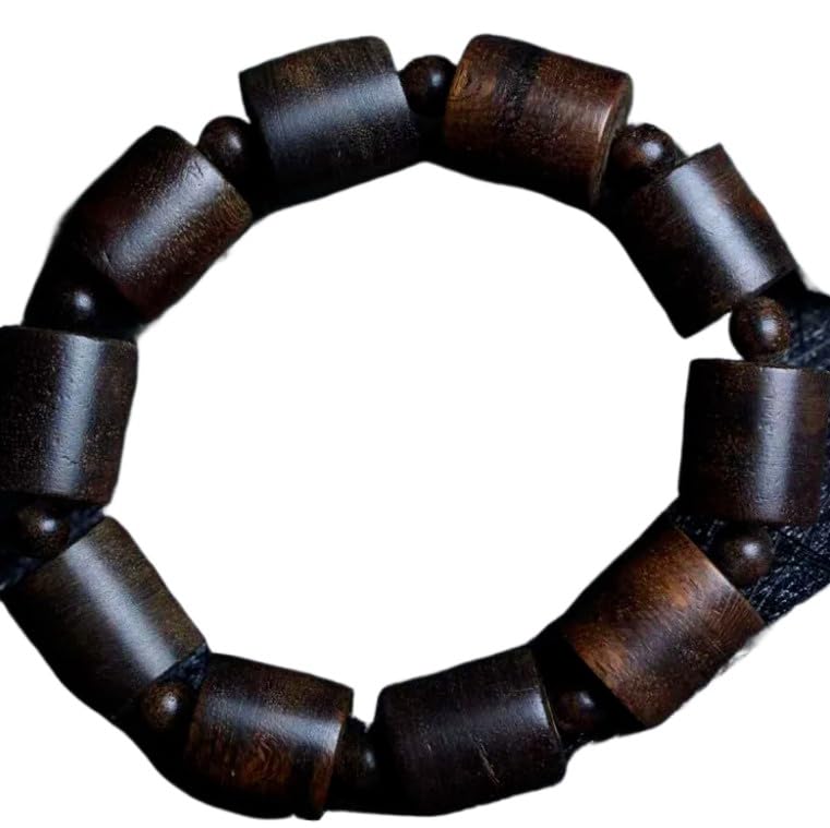 Bracelet en bois d'agar 18mm perles de prière cadeau spirituel
