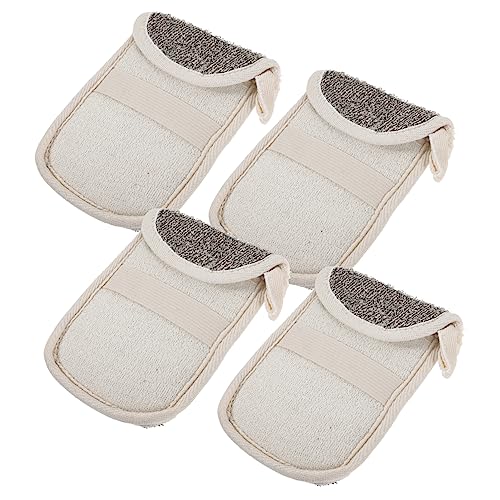 FOMIYES 4Piezas Bolsa Jabón Exfoliante para Ducha para Hombres y Mujeres y Duradera Cuerda