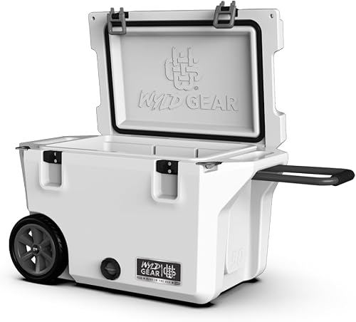 Wyld Gear 50qt Freedom Series Kühler mit Rädern - Langlebige, leistungsstarke Ei
