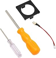 Vista 8 de Fan 3D Print Mount Kit, for Game Consoles Repair Kit Replacement Game Console Cooling Fan Frame Kit