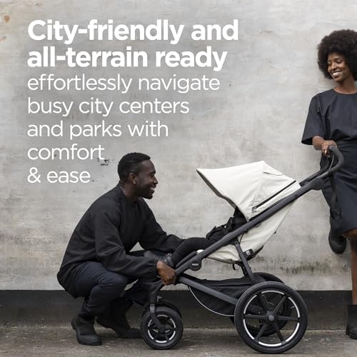 Image of Thule Urban Glide 4-Wheel Single Child All-Terrain Stroller, Full-Suspension System, Air-Filled Tires, Upright seat with Adjustable Recline and Built-in Leg Rest