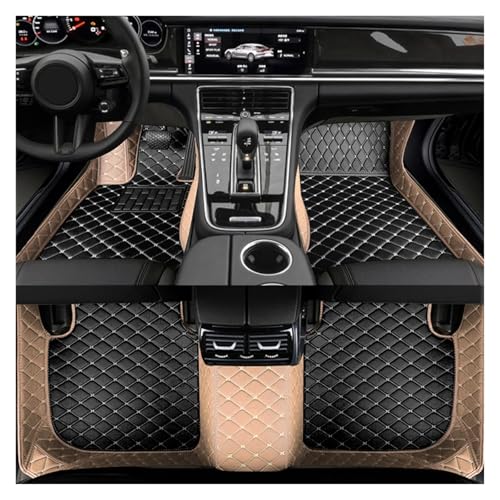 Tapis de sol voiture en cuir pour Toyota Highlander 7 places 2009-2014