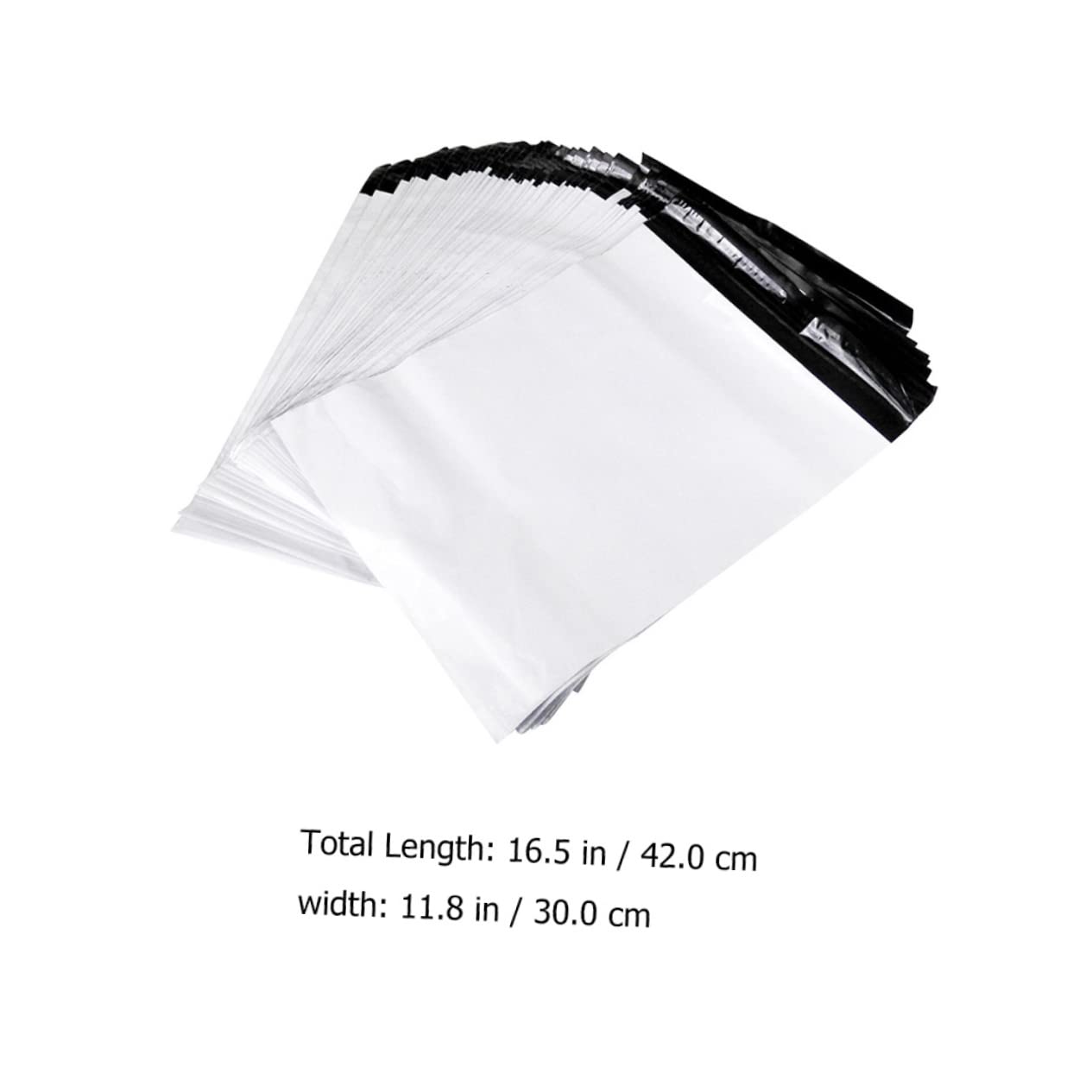 Blanc Paquet Postal en Plastique pour Envoi Colis Épais 100 Pièces