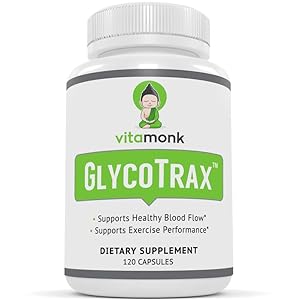 VitaMonk GlycoTrax™ GPLC Extra Large Bottle – 120 Capsules of High-Absorption Glycine Propionyl-L-Carnitine with No…