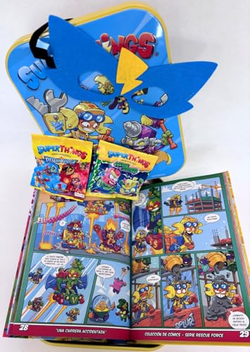 Libro Coleccionista Cómics Superthings - Rescue Force & Neon Power - LATA