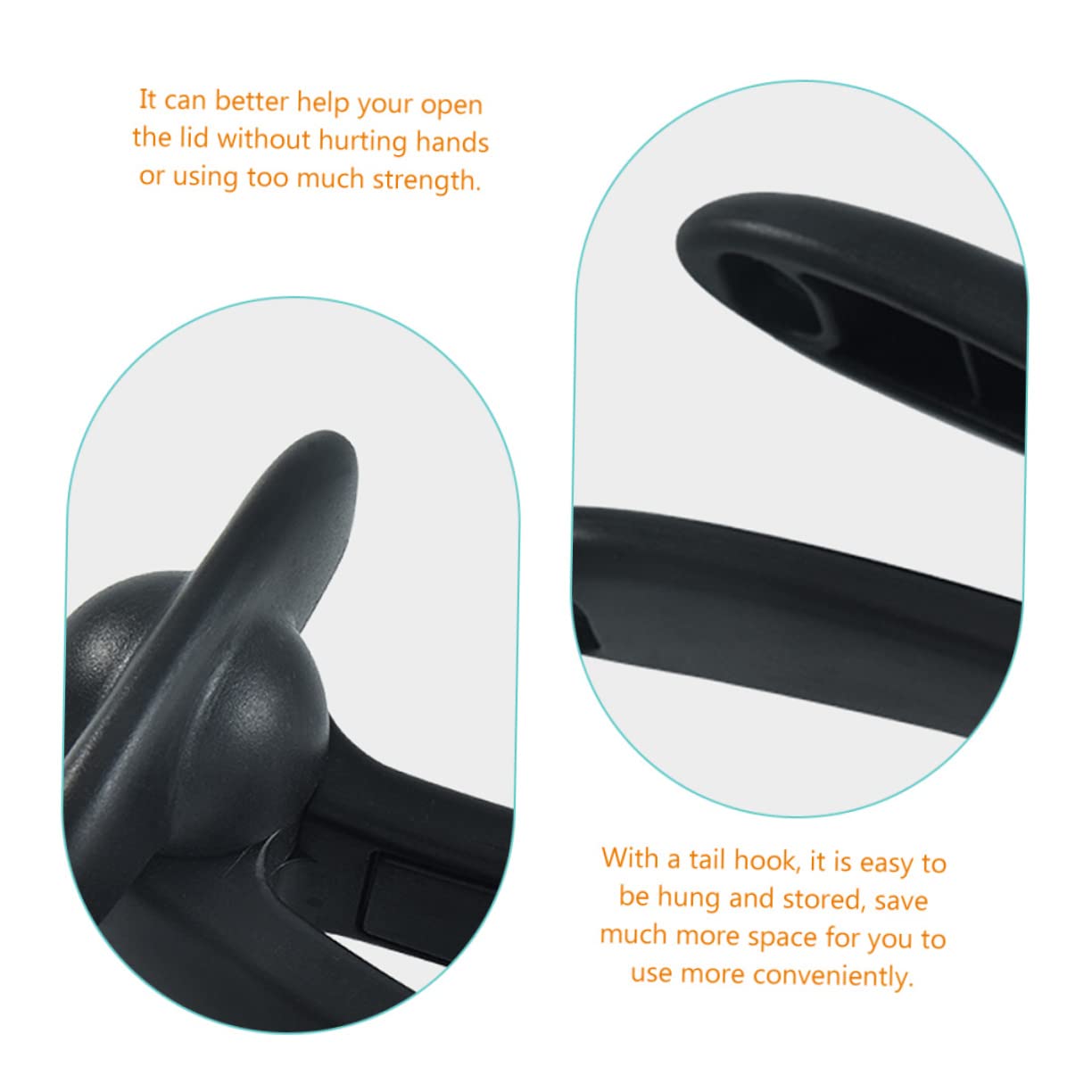 IMIKEYA 4 pezzi apriscatole apribottiglie coperchio da campeggio strumento per aprire lattine da campeggio apribottiglie portatile apribottiglie strumento per aprire barattoli in acciaio nero