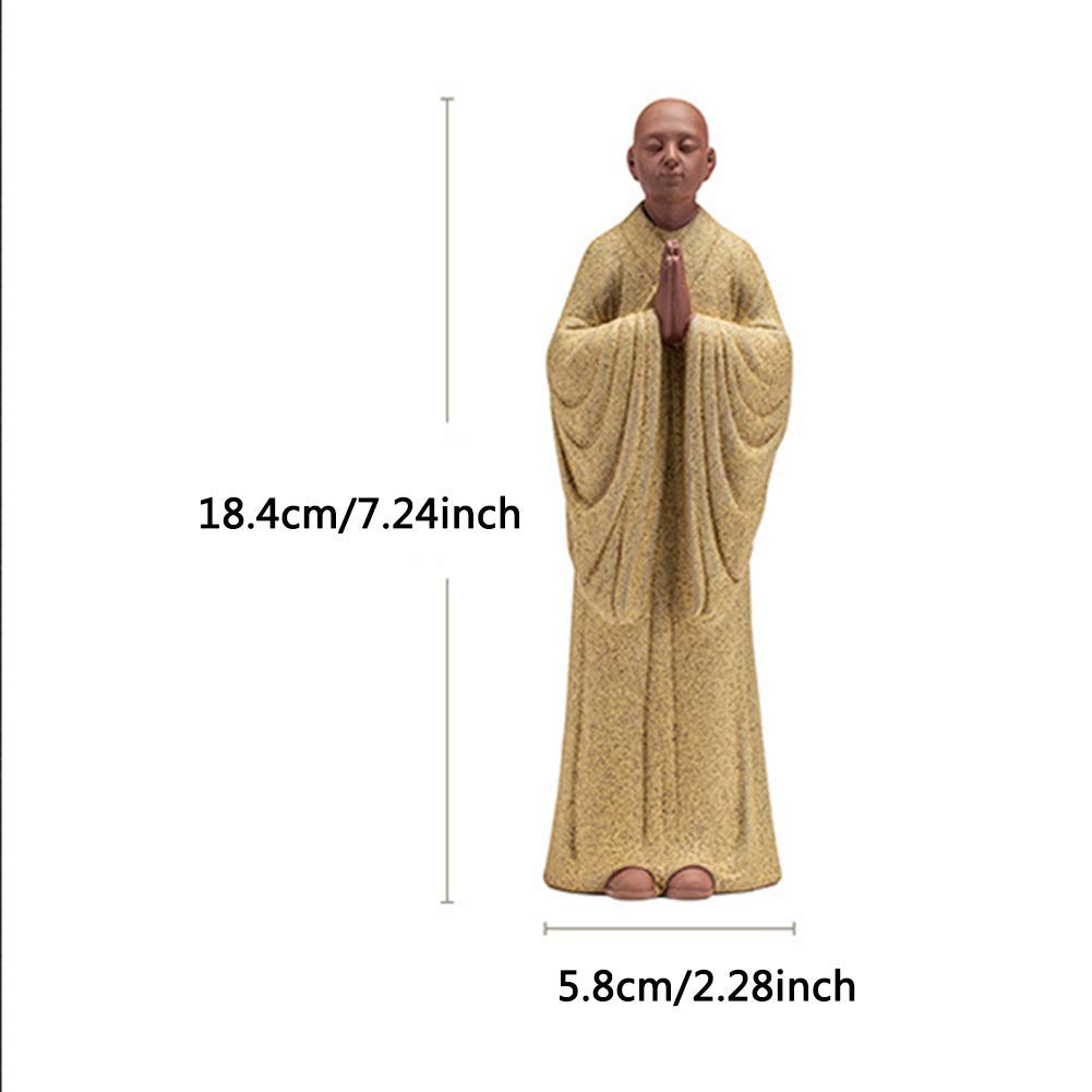 Meditazione Zen Buddha Statua Figurine, Religione Scultura Arredamento per Interni per la casa, Studio Soggiorno Ufficio Ceramica Decorazioni Ornamenti,B