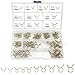 burkfeeg 100 Pcs Collier Serrage Durite Conduite de carburant Pince Essence Serre-Joints Tuyauterie de serrage Attaches pour Automobiles, Vélos et Motos