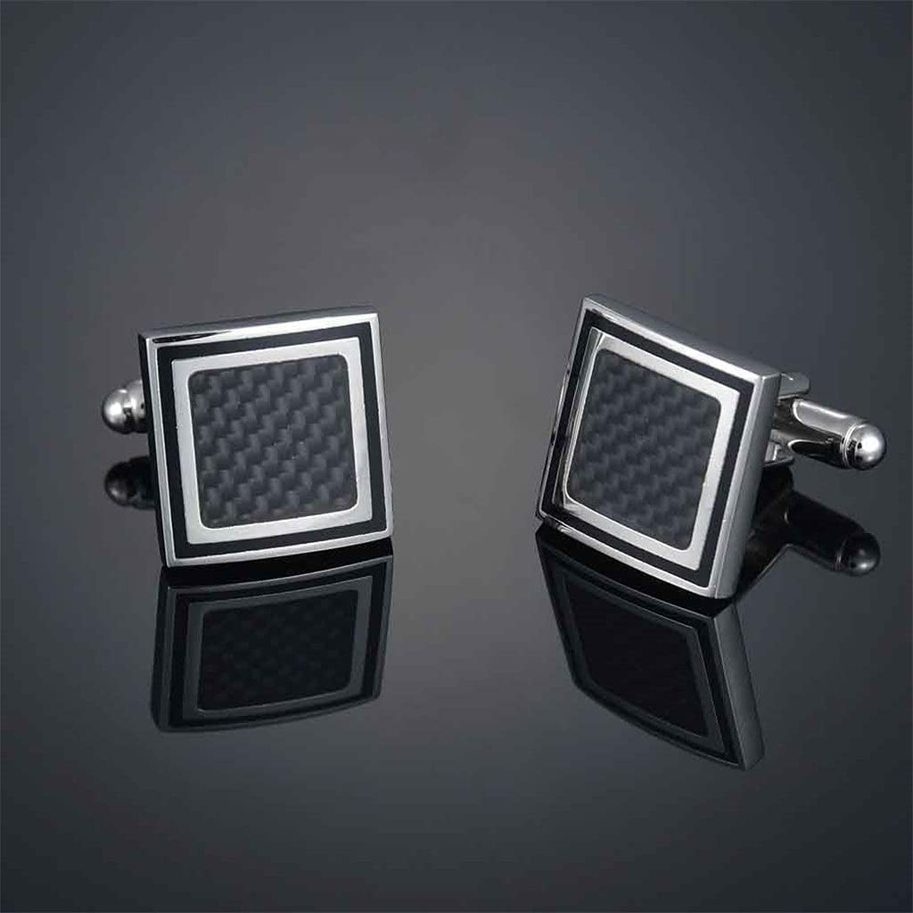 WAAZI Gemelos para Hombre Estilo Elegante Cuff Cufflele Cufflelch Camisas de Manga Larga Manga Nail Boleto Profesional y protección del Medio Ambiente