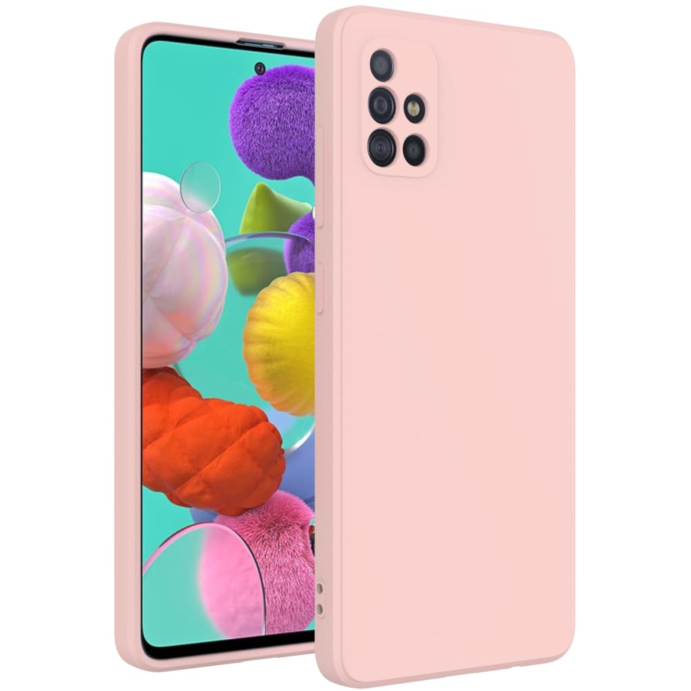 for Samsung Galaxy A51 4G Case Pink, Scratch Resistant with Soft Touch, Slim Thin Phone Cover for Samsung Galaxy A51 4G