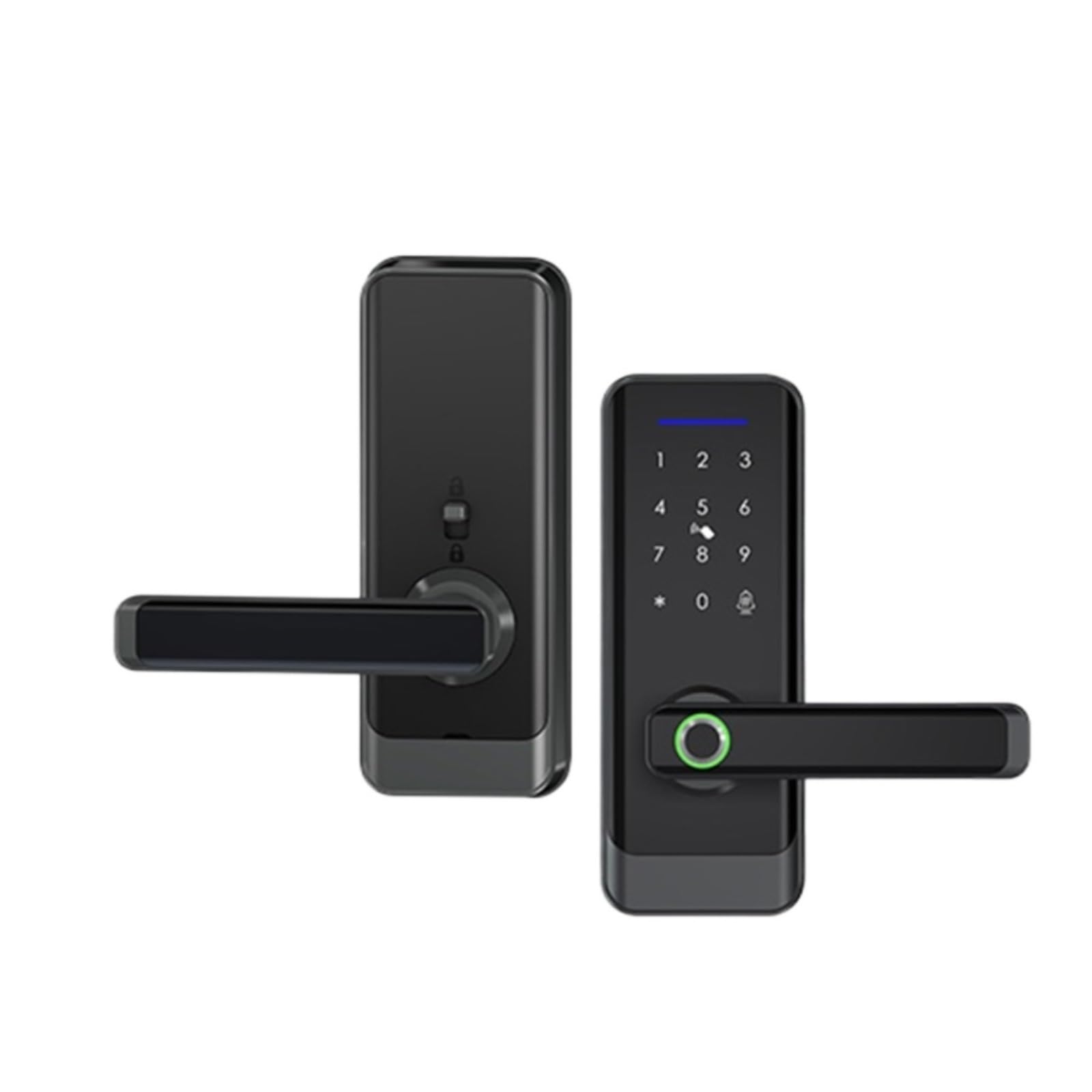 Serrure intelligente, Serrure De Porte Électronique Étanche Sans Clé Avec Télécommande Protection Et Empreinte Digitale(A233TT-B 180)