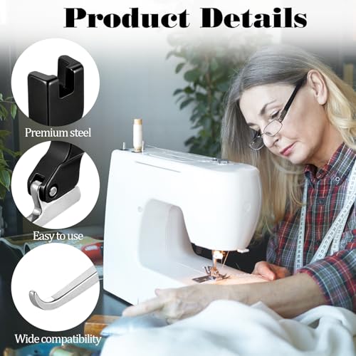 2 piezas pie prensatelas para máquina de coser con cuentas miniatura 3