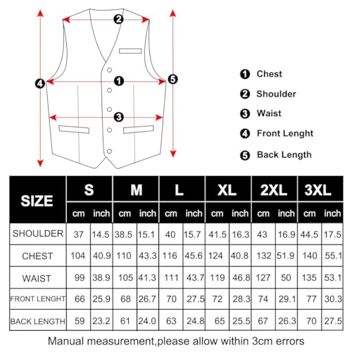 Men Black Rayon Polyester Suit Vest Wedding Party Formal Business Blazer Slim Waistcoat4