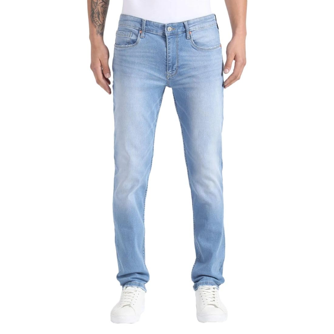 flying machine Men's Slim Straight Fit Jeans| Solid | Mid Rise | Stretchable | Jeans for Man-picture-24