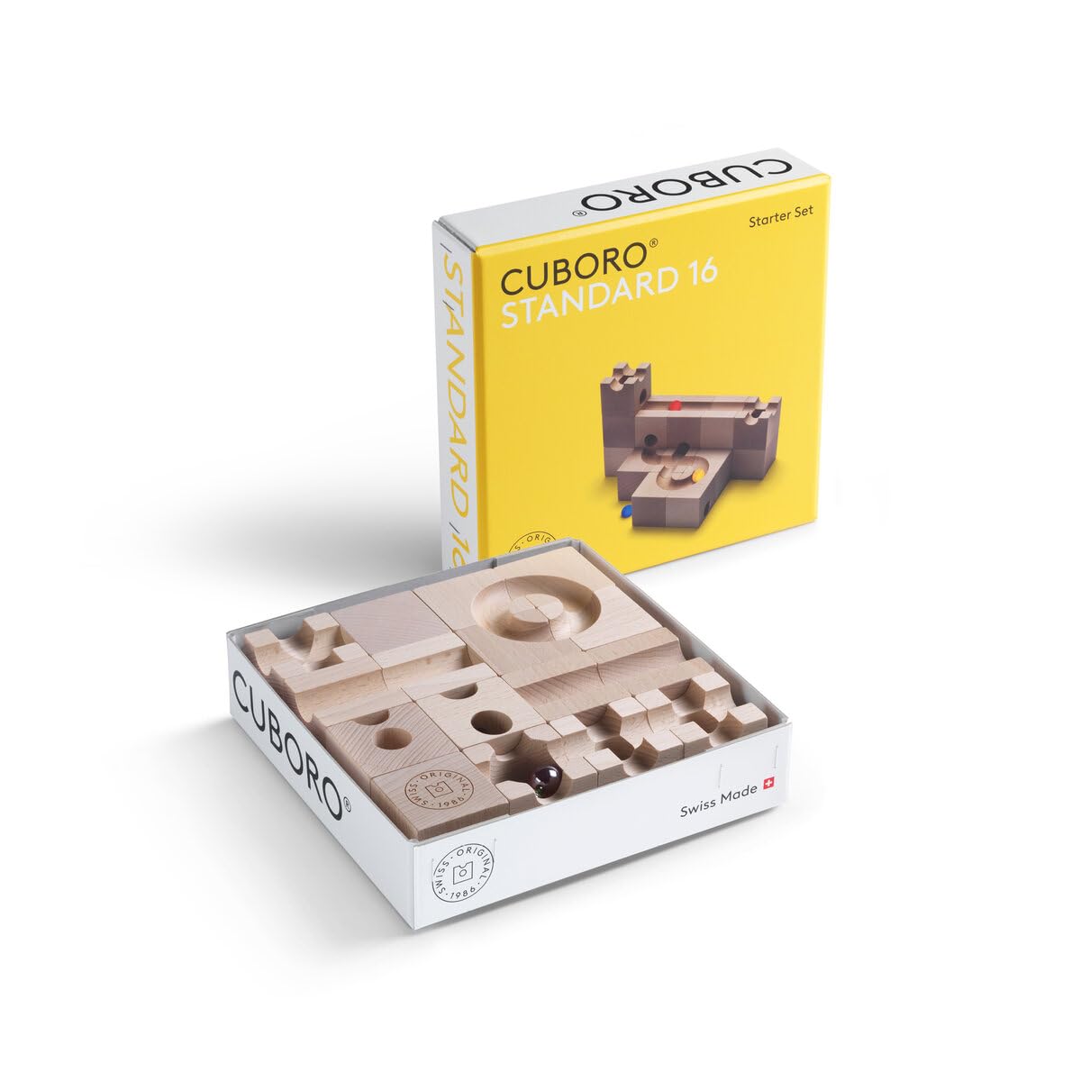 知育玩具 CUBORO STANDARD 16 Amazon.com: Cuboro Standard 16 Marble Run Game - The Small Starter