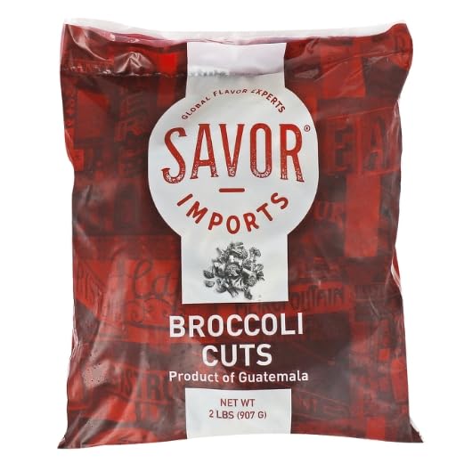 Savor Imports Individual Quick Frozen Broccoli Cuts, 2 Pound, 12 Per Case