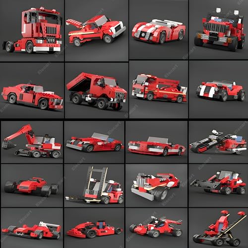 Image of Swift Architect 20-in-1 STEM Building Blocks Set - 278+ PCS Educational Construction Kit for Kids | Multi-Model Racing Car, Bike, Jeep, SUV Builder Toy | Creative DIY Engineering Blocks