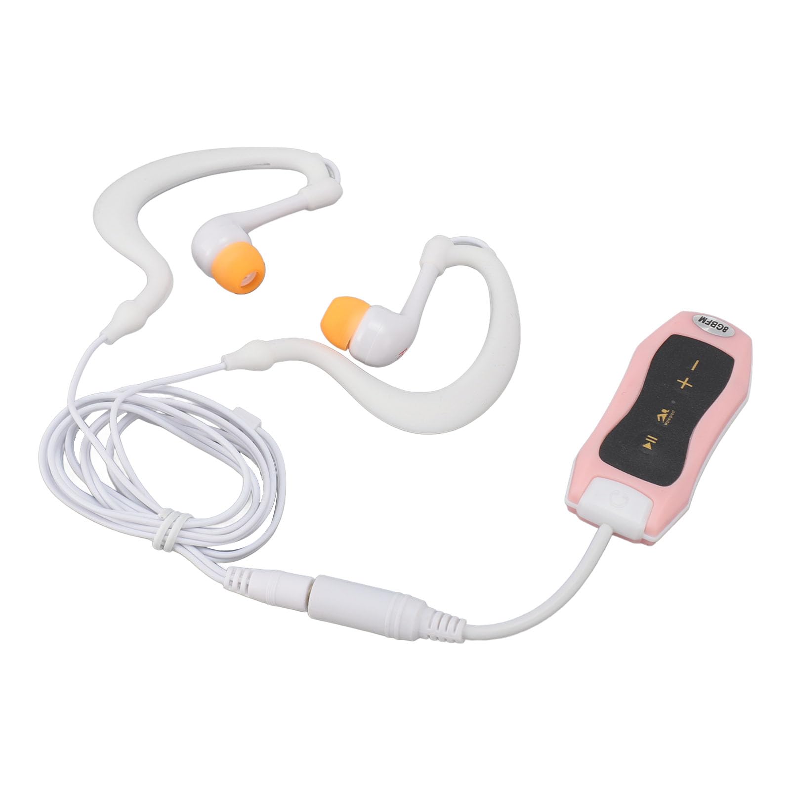 lyrlody Reproductor MP3 Impermeable IPX8 8GB, Auriculares Subacuáticos para Música, Reproductor MP3 con Batería de 8 Horas y Sonido de Graves, para Correr, Nadar, Ciclismo y Buceo (8GB)