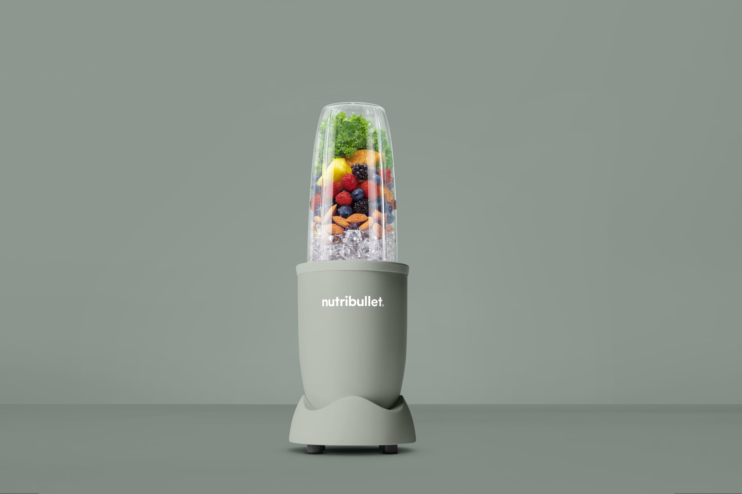 Nutribullet Pro 900 - Wielofunkcyjny Blender, Robienie Smoothie, Ekstraktor do Owoców i Warzyw, Kompaktowa Konstrukcja, Łatwy w Użyciu, Szybkie Czyszczenie, 900W, Mineralny Oliwkowy (NB904MAJD)