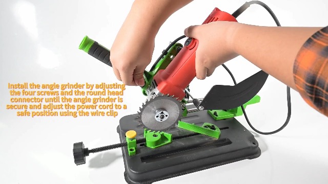 ZWSJLC Upgraded Angle Grinder Stand Sliding DIY Cutter Support