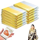 JAADU Couverture de Survie, 10 Pièces Couvertures Thermique Isolant d'urgence 210x160cm R...