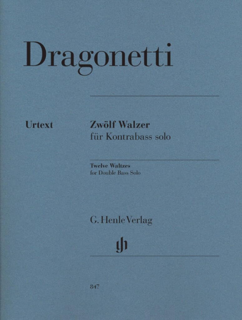 12 Waltzes for Double Bass solo - Double Bass - Double Bass - (HN 847)
