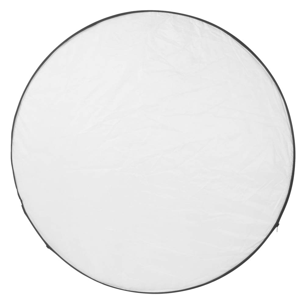 Pannello riflettente pieghevole 5 in 1 in tessuto riflettente rotondo con doppia maniglia, luce di riempimento fotografica con luce soffusa argento oro nero bianco, riflettore (110 cm)