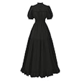 Victorian Dress for Women Edwardian Dresses 1800s Short Sleeve Renaissance Medieval Costume