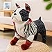 MKZHANG Plüsch Hund Kuscheltier Haustier Plüschtiere Weiche Shar Pei Chihuahua Bulldog Hound Dog Puppen für Kinder-Boston Terrier,30-35cm