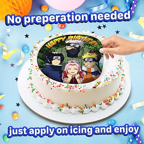 7.5 N-Rut Cake Topper – Round Edible Birthday Cake Decorations, Happy Birthday Cake #TOP4