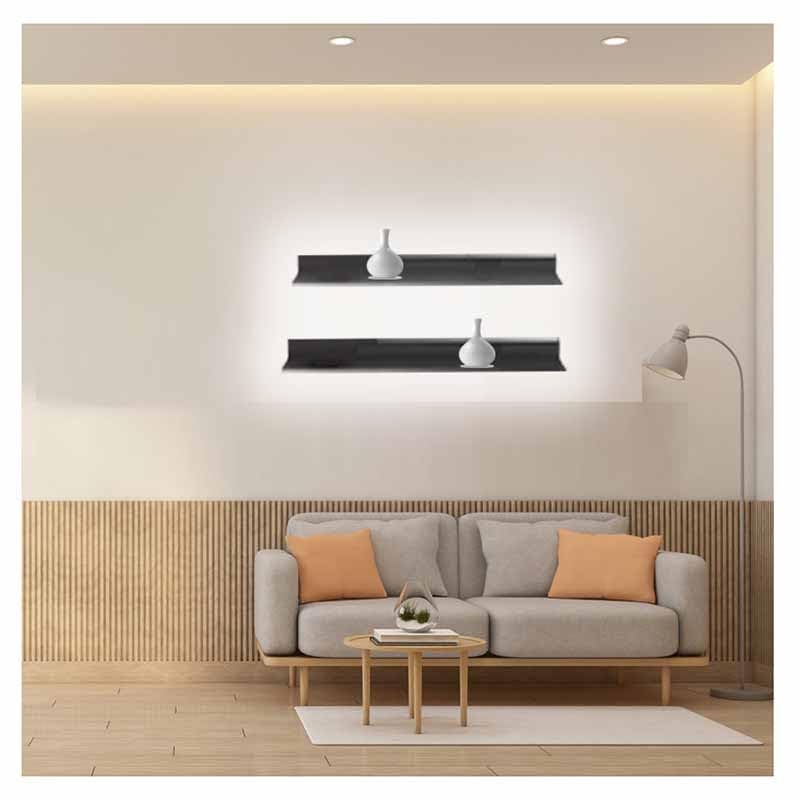 Étagères flottantes murales à LED pour illuminer et sublimer vos livres et plantes