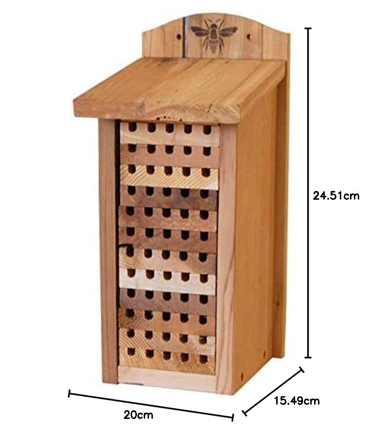 Woodlink 28551 Robustes Zedernholz, großes Insektenhaus, 35,6 cm hoch, Holz