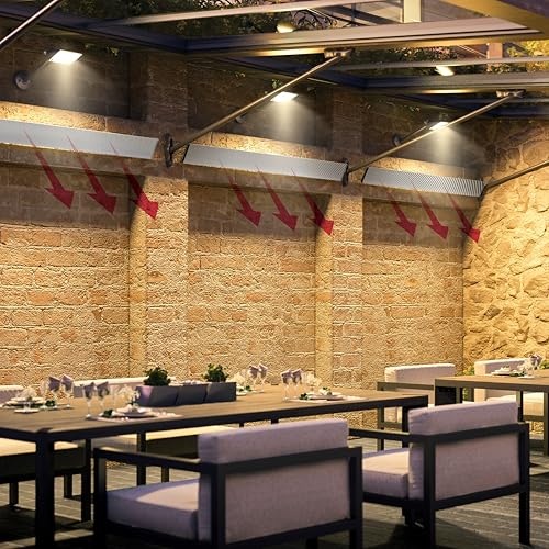Dimplex DLW Series Electric Patio Heater, Weatherproof, White, 3200W - Premium Radiant Heater for Indoor and Outdoor Use - Slim Profile Outside Heater Perfect for Ceiling and Wall Mount Application - Image 7