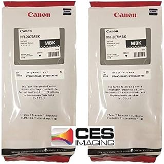 Canon 2 PFI-207MBK 300ml Matte Black Ink Cartridges in Retail Package