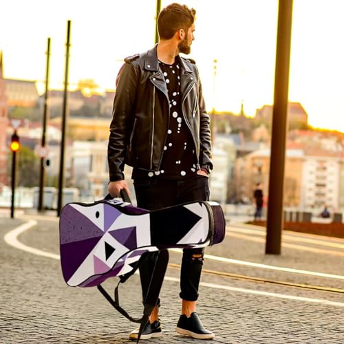 Sac de transport guitare acoustique abstrait violet multicolore - 6