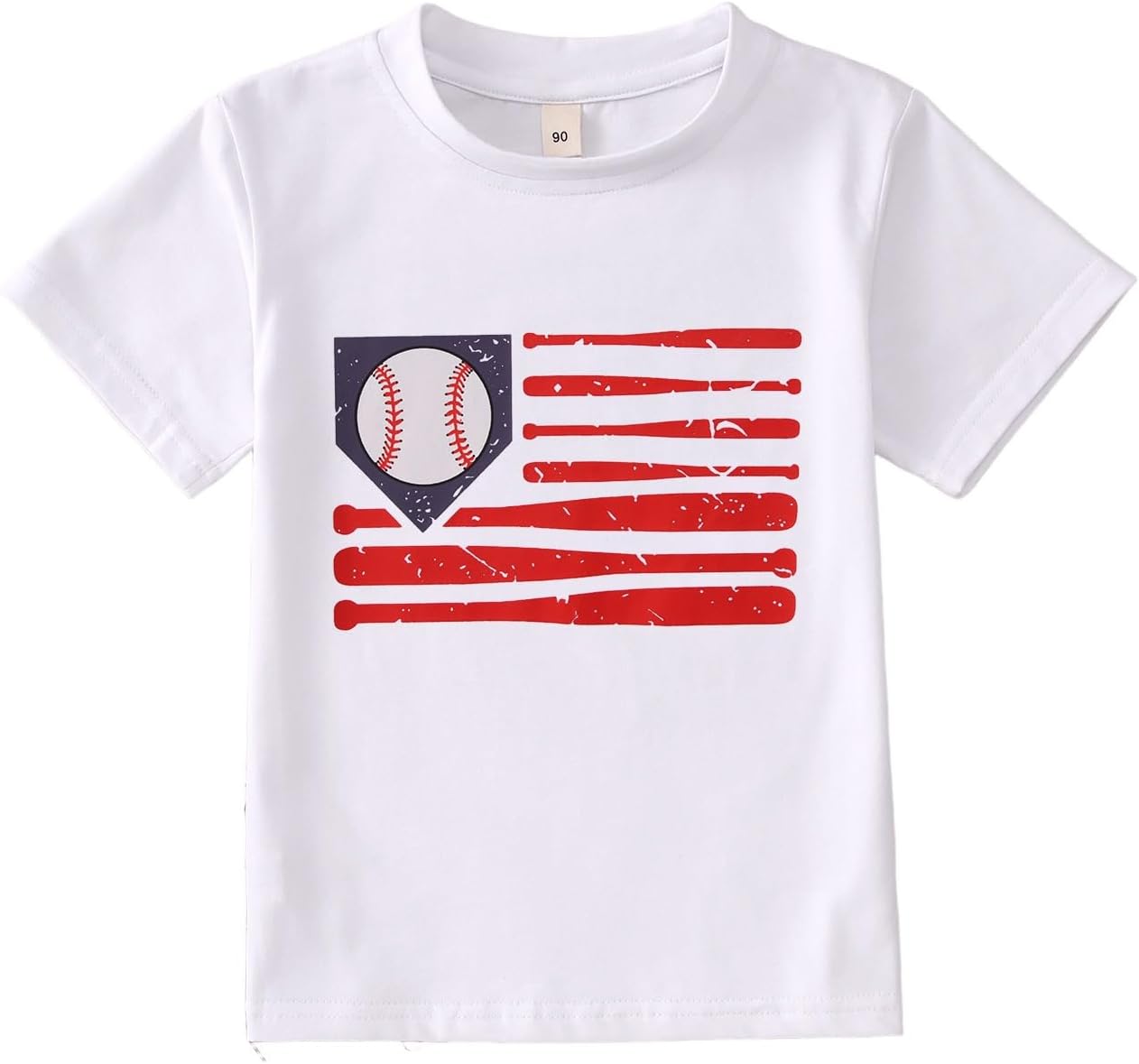 Ritatte Toddler Baseball Shirt Baby Boy Baseball Graphic T-Shirt Outfit Sports Lover Short Sleeve Summer Tee Tops