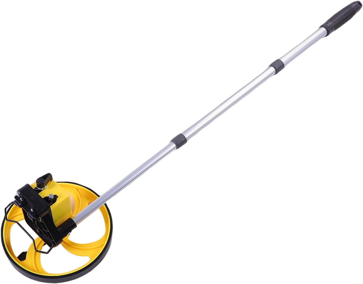 YWBL-WH 8 Inch Measuring Wheel, Adjustable Telescopic Pole One Key Reset with 0-9999.9m Range for Construction Landscaping Realty Professionals