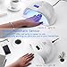Makartt UV LED Nail Lamp 48W Professional Nail Dryer with 3 Timer Setting UV Light for Nails Polish LED UV Nail lamp for Gel Nails Fast Dry Nail Curing Light for Salon Nail Art Equipment C-07