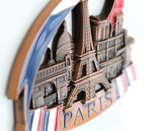 Imán decorativo de metal rectangular tamaño mediano miniatura 3