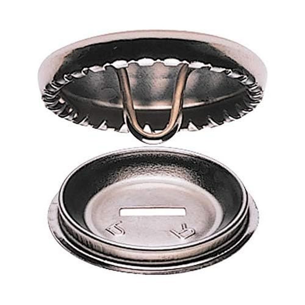 Prym tapizar Botones Grande Pack Color Plateado, 29 mm, o. Werkzeug, 100 Stück