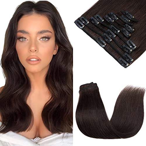Elailite Extension Capelli Veri Clip Set da 8