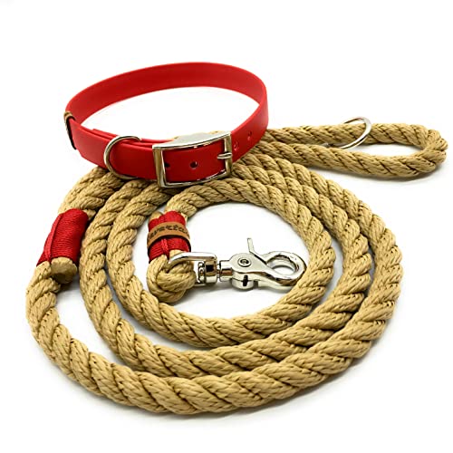 Stevertau SYLT Set aus Tauleine und verstellbarem Halsband aus Biothane