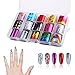 Produktbild Wodasi Nailart Folie Transfer nägelfolien, 15 Rolls Nagelfolien Transferfolie Nägel Aufkleber - Nail Art Folie Transfer selbstklebend Nail Art Fittings Nagel Sticker für DIY Nägel Dekoration