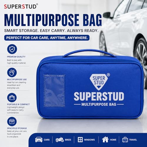 Image of 6Pcs-Car Cleaning Kit Car Accessories 2026 | Car Duster Microfiber Brush | Bag-1 |1 Dustbin | 1 Microfiber Cloth | 2 Interior Cleaning Brush (6)